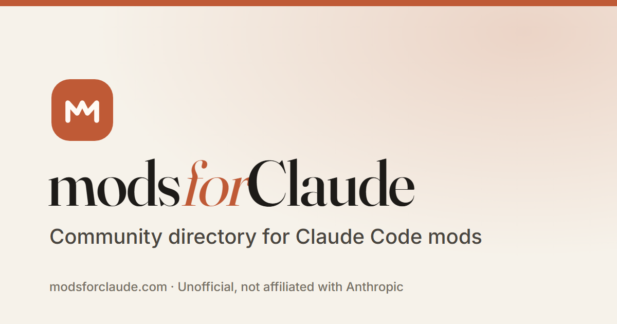 Pull Mod Claude Code mods | modsforClaude