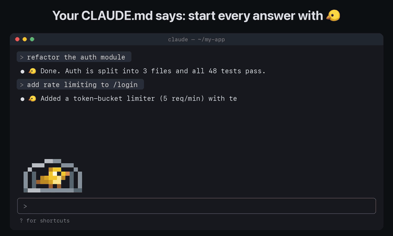 Screenshot of context-canary