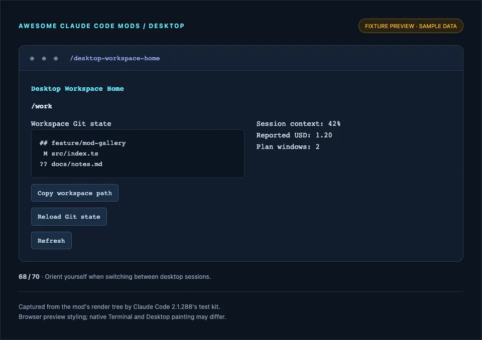Screenshot of desktop-workspace-home