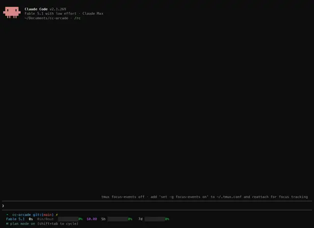 Screenshot of cc-arcade