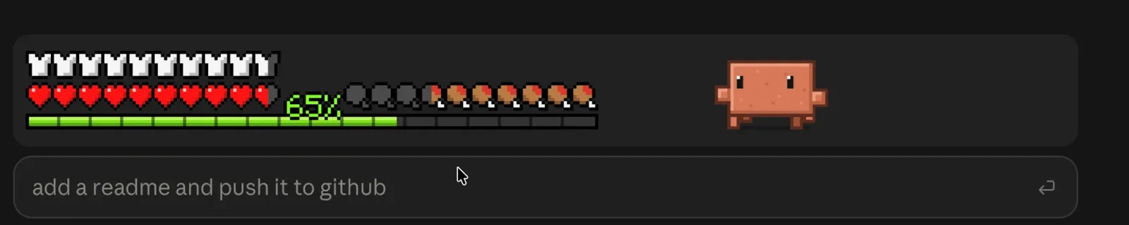 Screenshot of clawd-minecraft