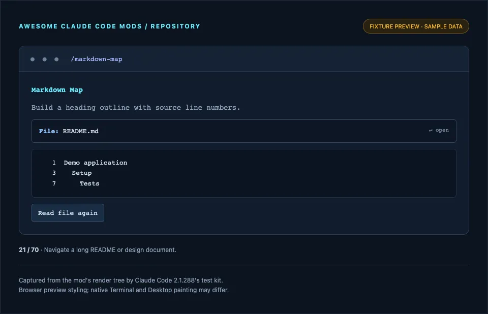 Screenshot of markdown-map