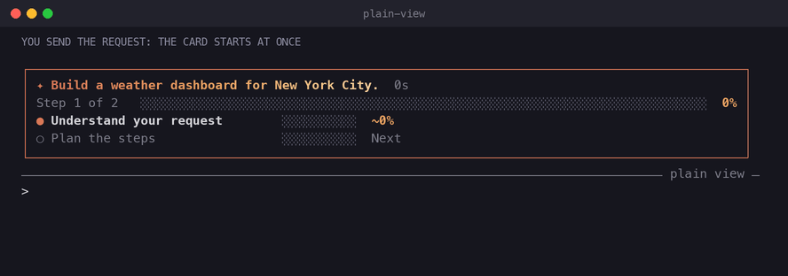 Screenshot of plain-view
