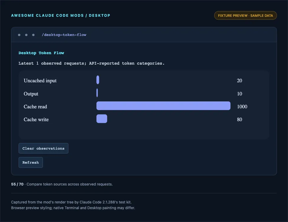 Screenshot of desktop-token-flow