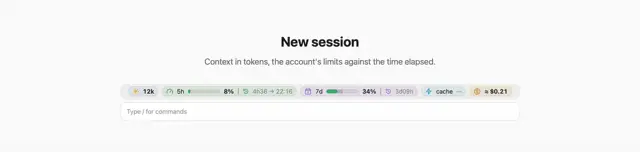 Screenshot of token-weather-usage