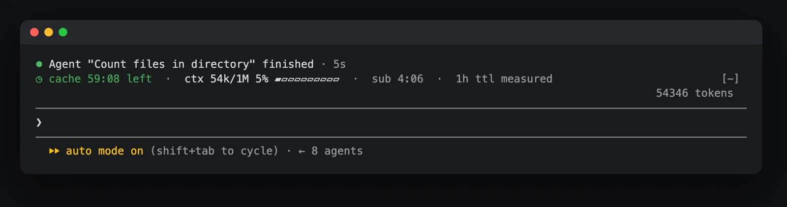 Screenshot of cache-clock (ray-amjad)