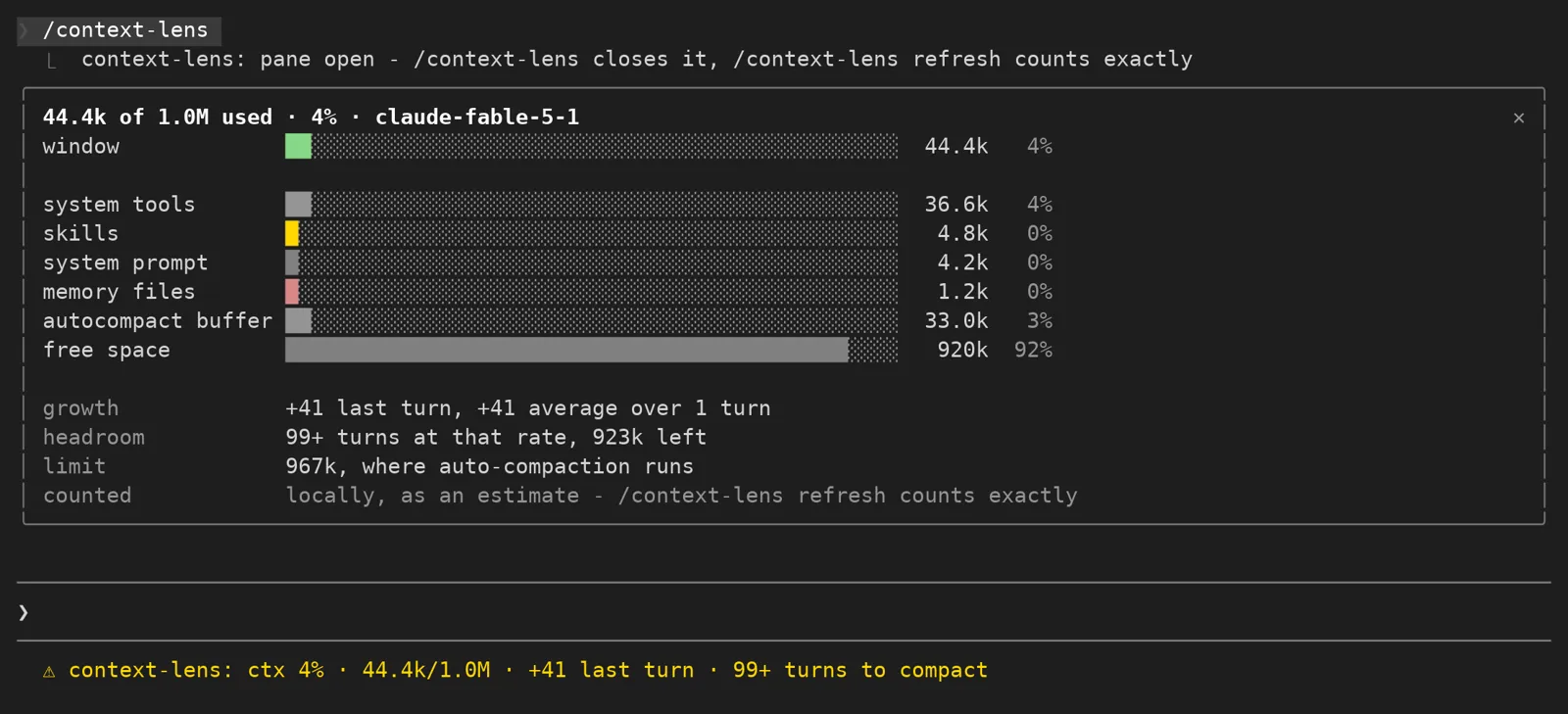 Screenshot of context-lens
